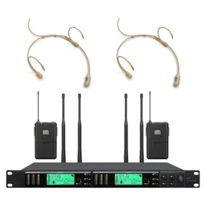 True Diversity Wireless Mic System For Shure Professional Headset Microphone uhf - Picture 1 of 7