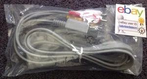 Genuine Nintendo Wii Wii U Audio Video TV Cable RVL-009 Official OEM Brand New - Picture 1 of 2