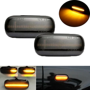 2X LED Seitenblinker Laufblinker Schwarz Für Audi A3 S3 8P A4 Avant 8E A6 S6 4F - Afbeelding 1 van 12
