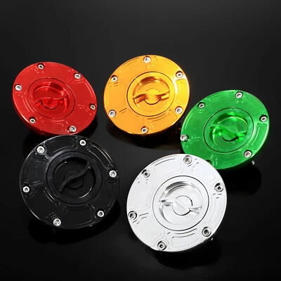 Tapa de tanque de gasolina CNC sin llave para motocicleta para Triumph Daytona 675 Foto 1 de 4