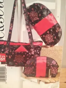 See Sew Sewing Pattern 4644 Three Pre-Quited Bags Fashion Accesories Uncut - Picture 1 of 3