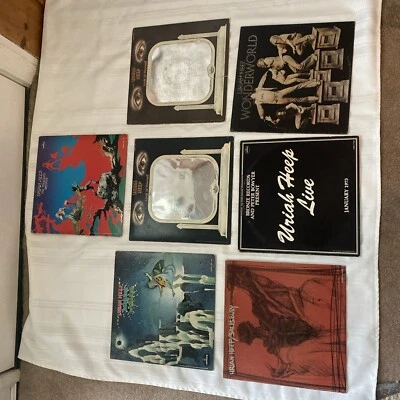 Lot Of 7 Vintage Uriah Heep Vinyl Lp’s - Image 1 of 4