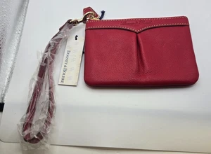 Dooney And Bourke Red Leather Wristlet NWT - Picture 1 of 10