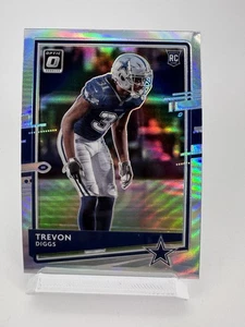 2020 Optic Trevon Diggs #110 Rookie RC Silver Holo Dallas Cowboys - Picture 1 of 2