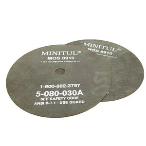Lot of 2 Minitul 5-080-030A Heavy Duty Abrasive Blade, ø5in Blade, ø1/2in Arbor - Picture 1 of 3
