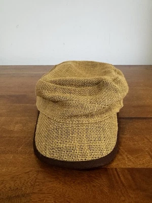 broner straw hat Men’s Medium Cap Military Army Style Structured Y2K 90s Retro - Image 1 of 4