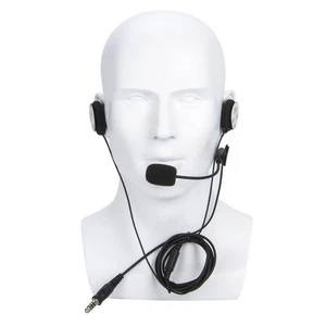 Tactical Motorcycle Helmet Radio Headset Microphone For Police Officer Fireman - Photo 1 sur 5