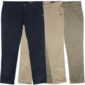 Camel Active Madison Chino Trousers Modern Fit Slim Men Stretch Beige Olive Blue - Picture 1 of 4
