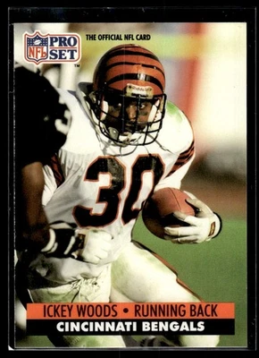 1991 Pro Set Ickey Woods Cincinnati Bengals #467 - Image 1 of 2