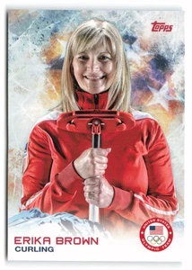 2014 Topps U.S. Olympic & Paralympic Team & Hopefuls #10 Erika Brown USA - Picture 1 of 2