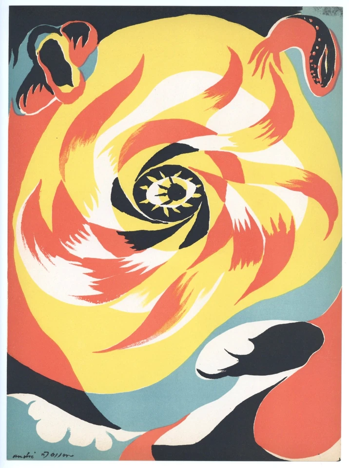 Litografía original Andre Masson "El Sol" Foto 1 de 1