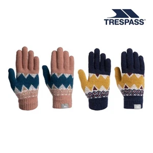 Trespass Kids Fleece Gloves With Fitted Cuff And Fleece Lining Norta - Picture 1 of 11