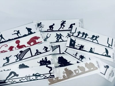 Lote de papel colorido artesanal Die Cuts sortido para scrapbook - Circo de gatos esportivos - Ótimo! - Imagem 1 de 4