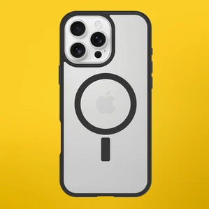 OtterBox React Series MagSafe Case for iPhone 16 Pro Max Clear/Black - Picture 1 of 8