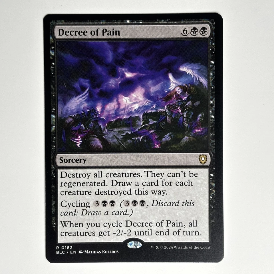 DECREE OF PAIN MTG BLC - CARTE MAGIC THE GATHERING EN NEUF - Photo 1/1