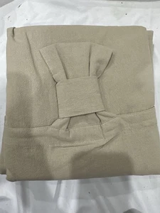 Archaeo Washed Cotton Twist Tab Curtain Panel Oatmeal 52x95 Modern Neutral - Picture 1 of 7