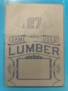 Mike Trout – 2020 Leaf Lumber Kings “Game Used Lumber” GUL-45 Cyan plate 1/1 - Picture 1 of 2