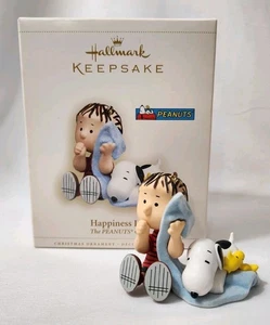 Hallmark Keepsake Ornament 2006 Peanuts Linus Snoopy Woodstock Happiness - Picture 1 of 14