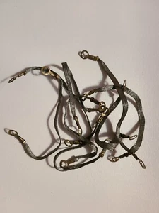 3/16" x 6" Braided Tinned Copper Ground Straps Ring Terminal Lot of 7 - Picture 1 of 3