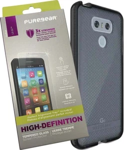 Tech21 Negro Humo Evo Cuadros Funda + Puregear Vidrio Templado Protectora para - Imagen 1 de 9
