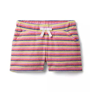 Kaavia James X Janie and Jack Colorful Striped Terry Shorts Size 7 - Picture 1 of 6