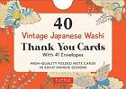 40 Thank You Cards in Vintage Japanese Washi Designs - 9780804856614
