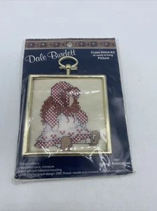 Dale Burdett Doll Abby Cross Stitch Kit Mini Frame 1987 CM884 NEW - Picture 1 of 7
