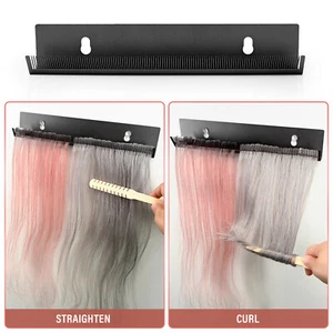 30cm Hair Extensions Hanger Holder Stainless Steel Hair Display Rack Tool BLACK - Picture 1 of 8