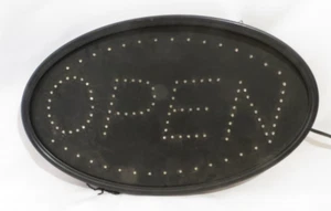 LED Lighted Flashing Open Sign Blue and Red Store - Picture 1 of 4