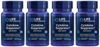 SUPRESSÃO DE CITOCINAS com EGCG INFLAMAÇÃO SISTEMA IMUNOLÓGICO 120 Cápsulas EXTENSÃO DE VIDA - Imagem 1 de 4