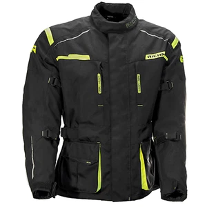 Richa Axel Textile Motorcycle Jacket - Black/Flo - Picture 1 of 13
