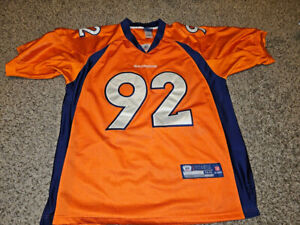 Broncos Jersey Denver Reebok Nfl Mens Football Adult Authentic Dumervil  #92. 48