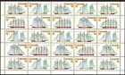Canada - #744-47 timbre voiliers demi-feuille de 25 timbres neuf neuf dans son emballage de beauté