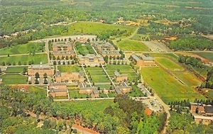 1960's Era Winston Salem NC Wake Forest College Campus View Fridge Magnet - Picture 1 of 1