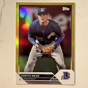 2023 Topps Pro Debut Curtis Mead GOLD FOIL #/50 Tampa Bay Rays
