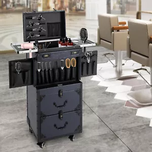Kosmetikkoffer Profi Schmink Reisekoffer Beauty Trolley mit Allrad - Bild 1 von 16