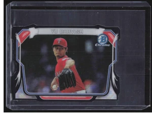 2014 Bowman Chrome Yu Darvish Mini Black Die-Cut Wave Refractor /25 #MC-YD - Picture 1 of 2