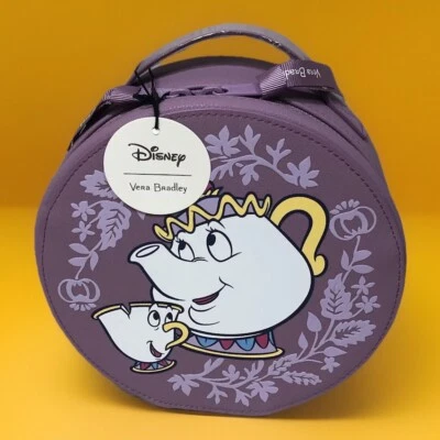 Bolsa de cosméticos Vera Bradley Disney Mrs Potts & Chip literaria Bella y Bestia Foto 1 de 4