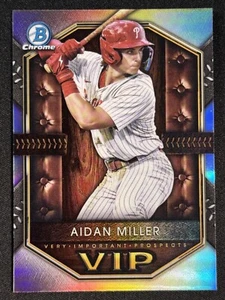 2025 Bowman Chrome Aidan Miller #VIP-19 Phillies Insert - Picture 1 of 2