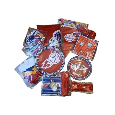 Kit de vajilla de fiesta de béisbol Foto 1 de 4