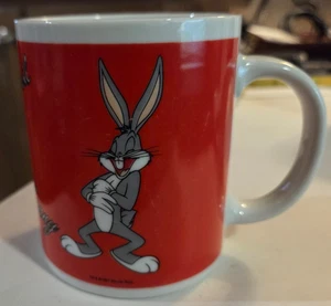 1997 Tasmanian Devil Bugs Bunny Keramik Kaffeebecher Warner Brothers LOONEY TUNES - Bild 1 von 7