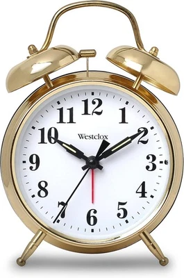 Westclox Big Ben Twin Bell Alarm Clock | Loud for Heavy ea, Gold  - Image 1 of 4