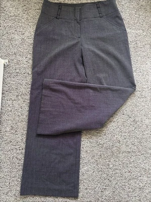 Pantalón Apt 9 elástico, Maxwell, gris, talla 12 pierna ancha, tiro medio Foto 1 de 4