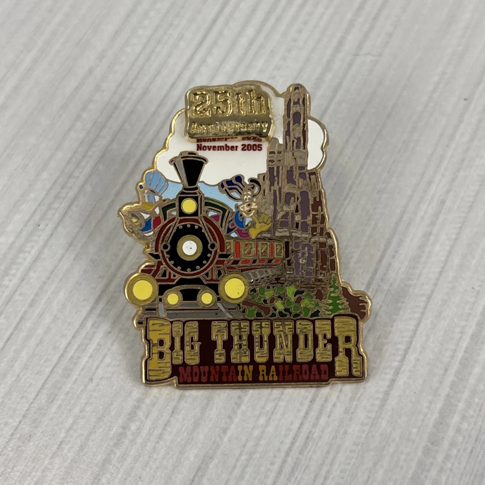 Disney Big Thunder Mountain Railroad 25th Anniversary Pin LE 2000 - Image 1 of 4