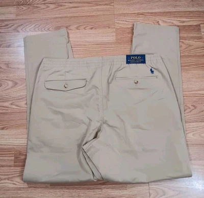 Polo Ralph Lauren Pants Mens XXL Khaki Stretch Classic Fit Drawstring Chino  - Image 1 of 4