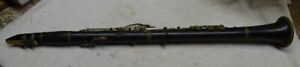 ** Vintage - Early - CARL FISCHER - CLARINET - NY - made out of WOOD ?? ****