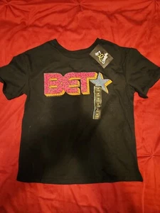 BET Vintage Logo Kids T Shirt Retro Vintage Black Entertainment Television - Picture 1 of 2