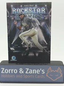 James Wood 2025 Bowman ROCKSTAR ROOKIES REFRACTOR #RR-11 Chrome Rookie Nationals - Picture 1 of 2