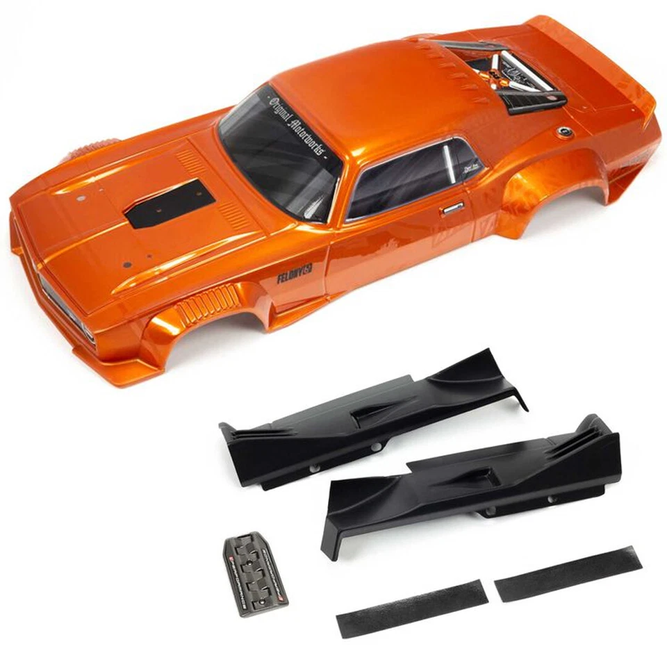 NEW ARRMA Painted Decaled Trimmed Orange Body : FELONY 6S BLX - Image 1 of 1