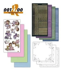 Find It Trading Dot and Do - 010 Pastel Girl Lamb Card Making Kit Foil Stickers - Bild 1 von 1